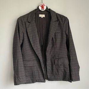 Skies Are Blue Black Plaid Blazer Jacket Size L